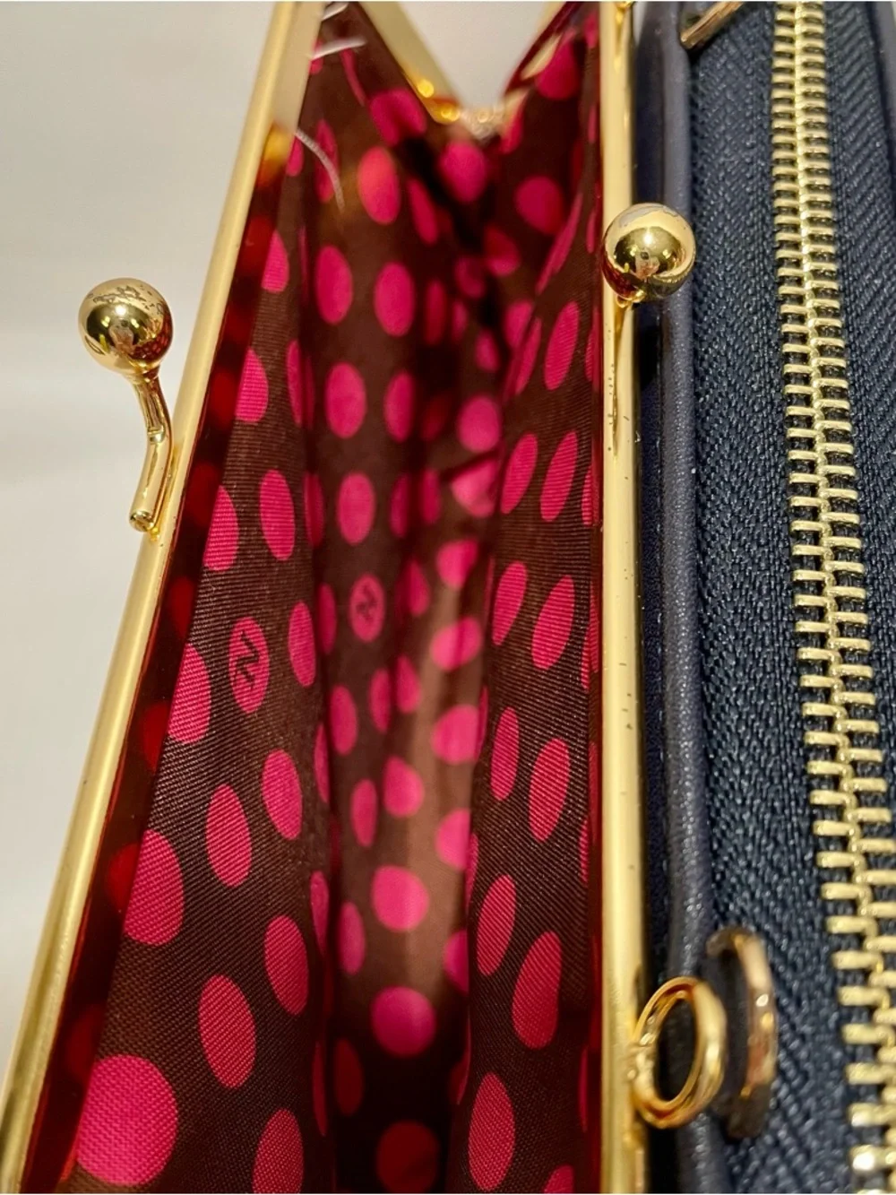Nicole Lee "Stairway to Heaven" Signature Kiss Lock Crossbody Wallet, NWT - Picture 11 of 13